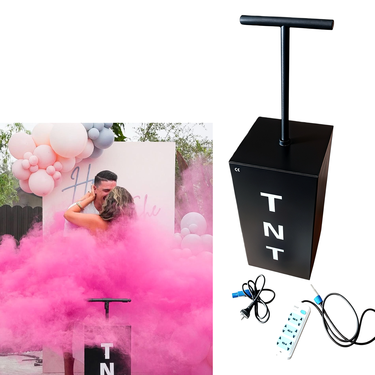 Confetti Cannon Tube - Tnt Gender Reveal Machine And Powder