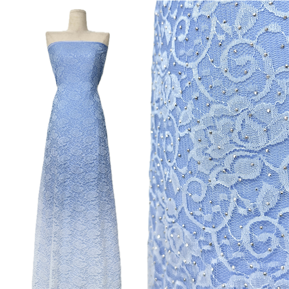Glitter Tablecloth - Nigerian Beaded Embroidery Lace High Quality
