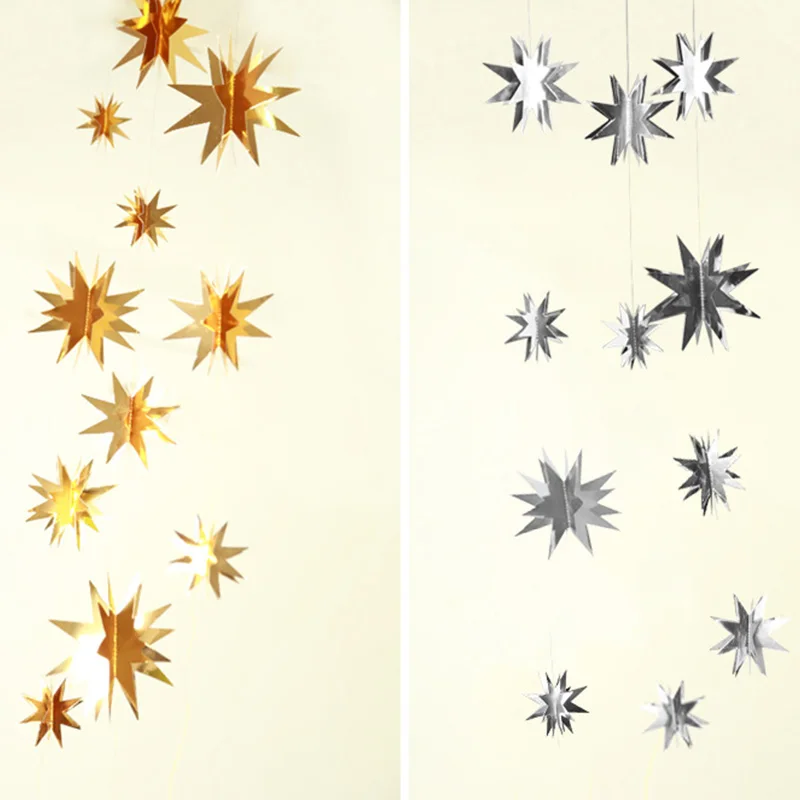 2M Gold Silver 3D Star Paper G – обзор и цена Party Banner Gold