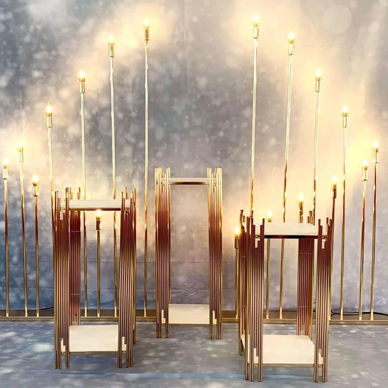 decoration gold metal walkway  – обзор и цена Dessert Table Backdrop