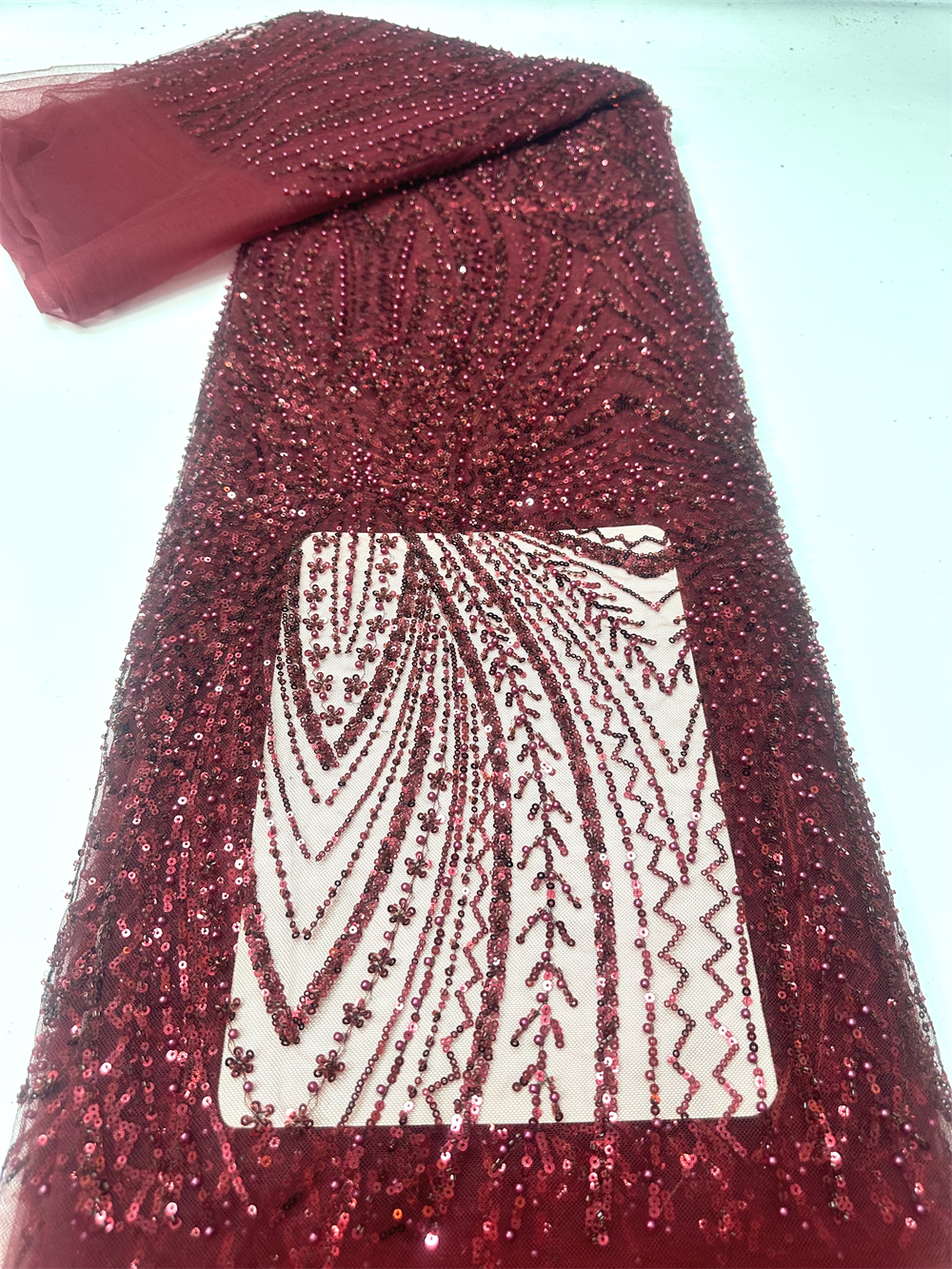 African Sequins Beaded Lace Fa – обзор и цена Glitter Tablecloth