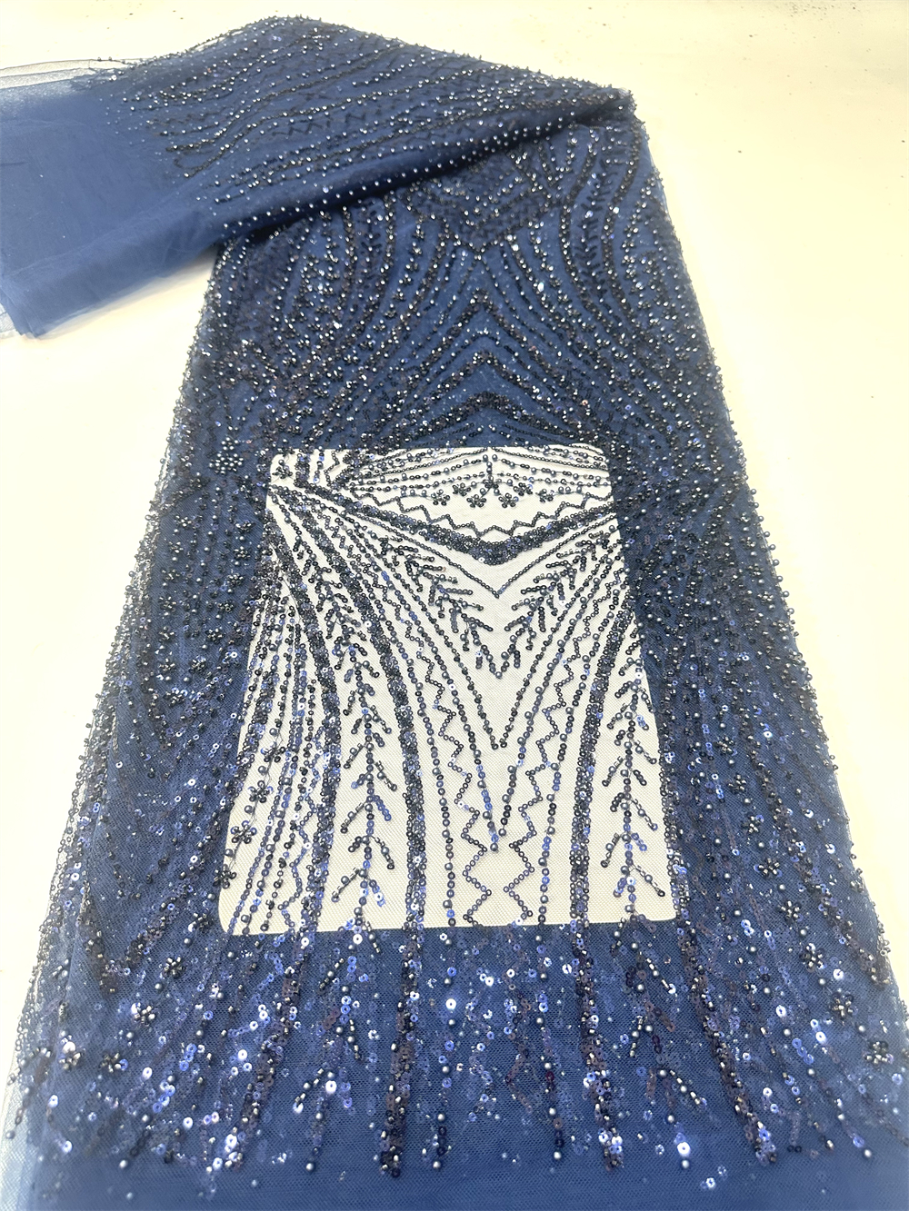 African Sequins Beaded Lace Fa – обзор и цена Glitter Tablecloth