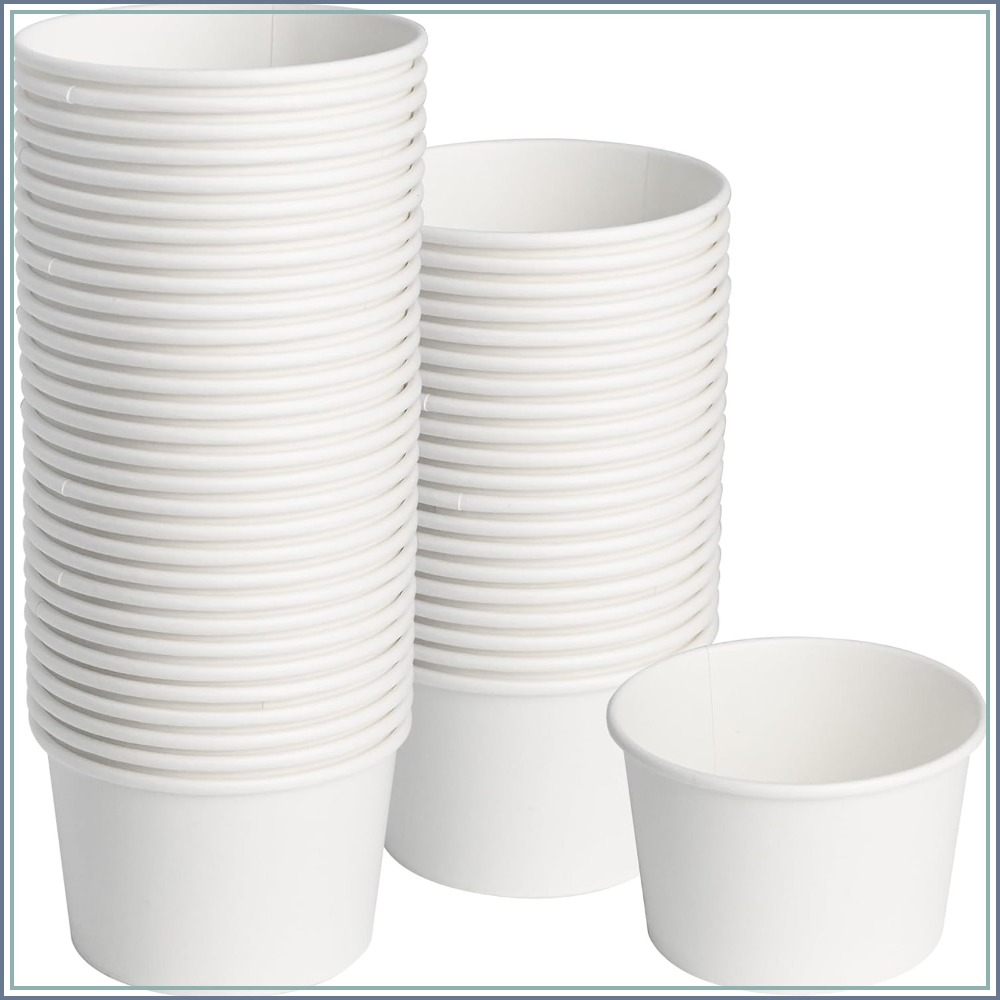 50pcs 8oz Paper Ice Cream Cups – обзор и цена Plastic Cup 50Pcs
