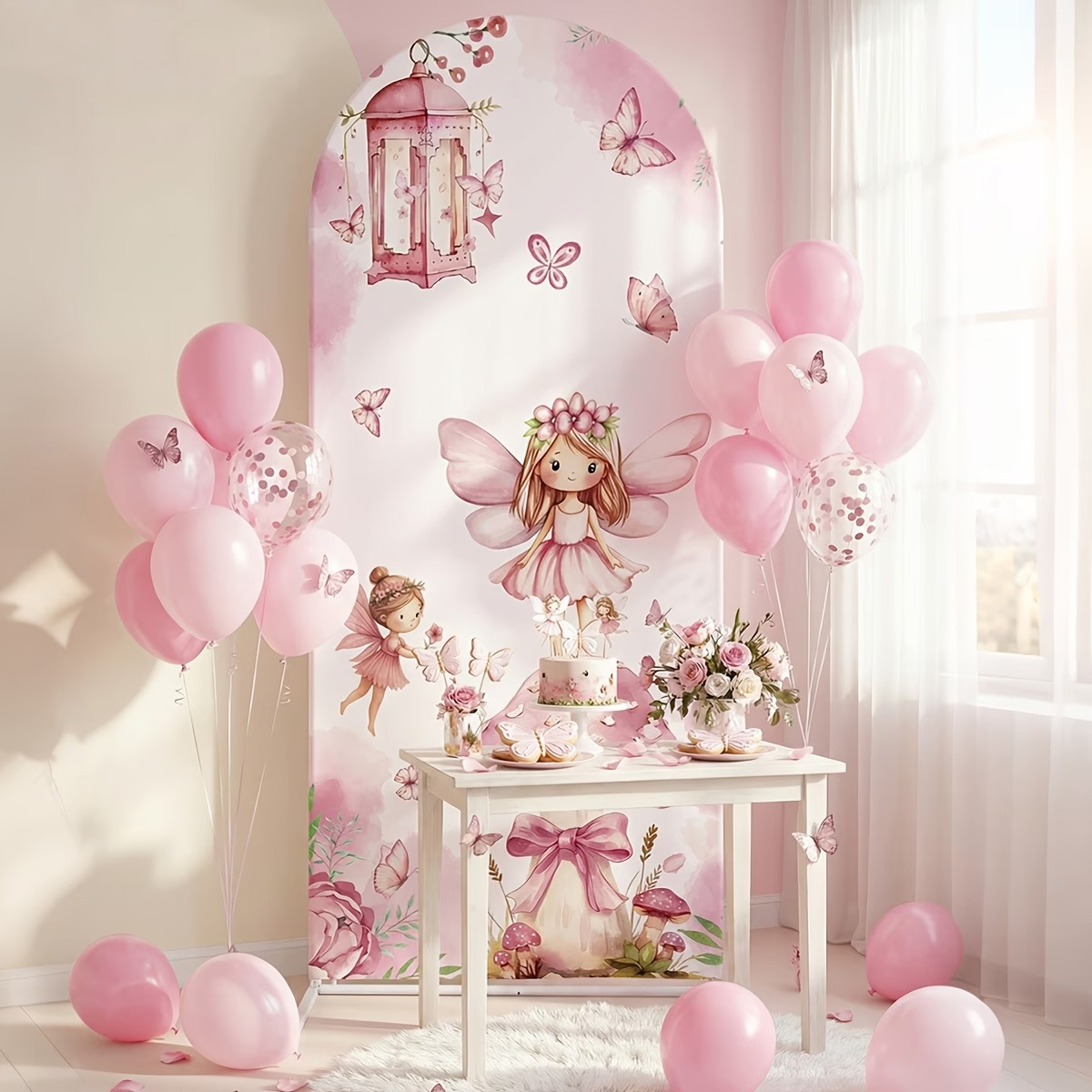 Fairy And Mushroom Background  – обзор и цена Dessert Table Backdrop