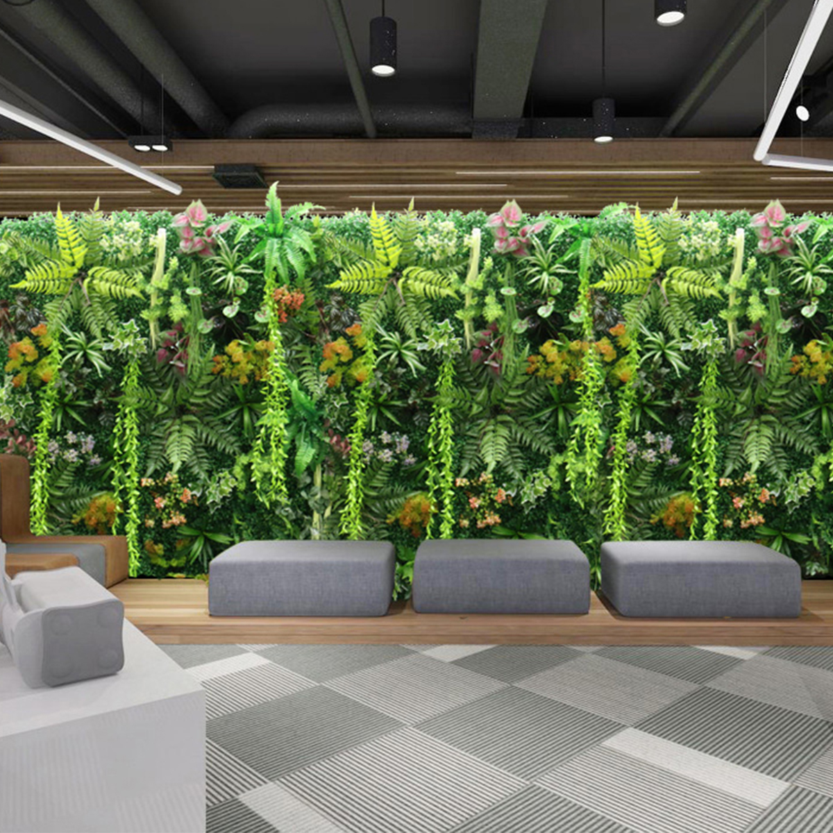 Artificial Plant Wall Plastic  – обзор и цена Flower Wall Panel