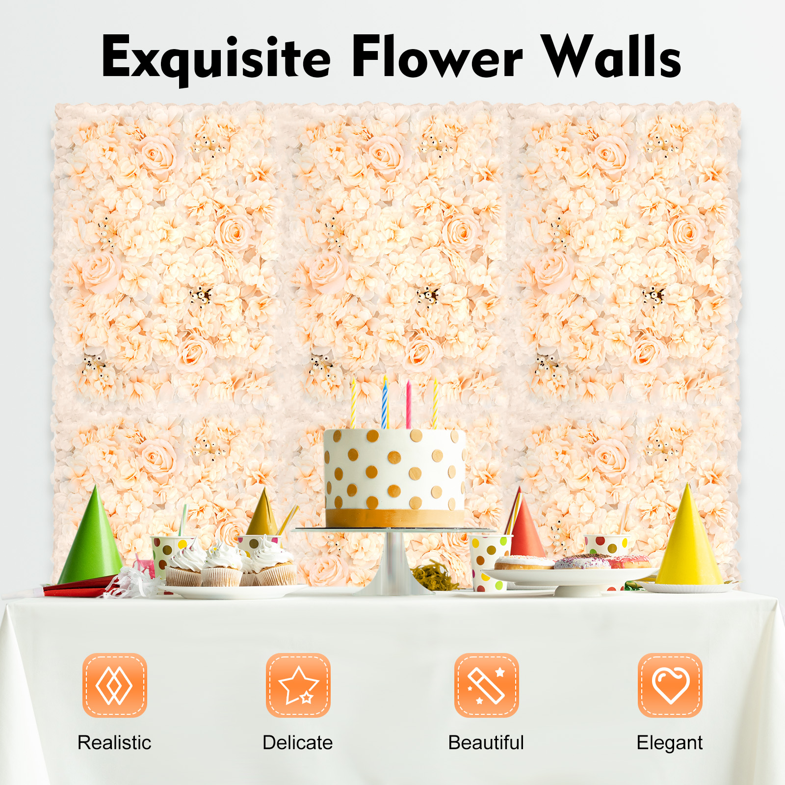 Event Background Decorative Pa – обзор и цена Flower Wall Panel