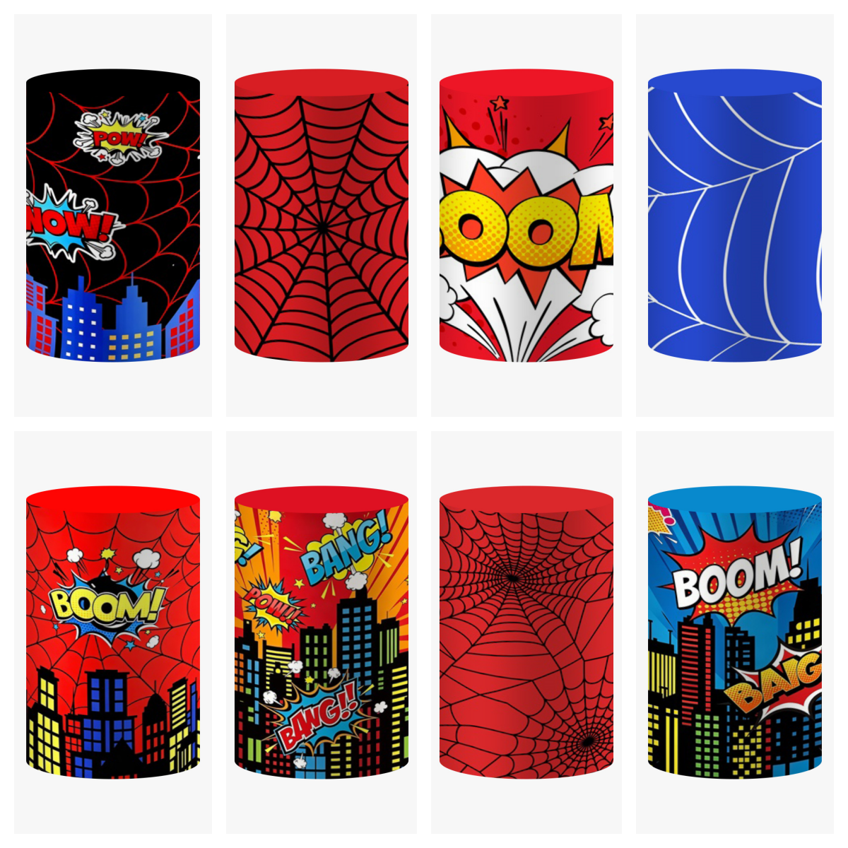 Comic Superhero Cylinder Cover – обзор и цена Dessert Table Backdrop