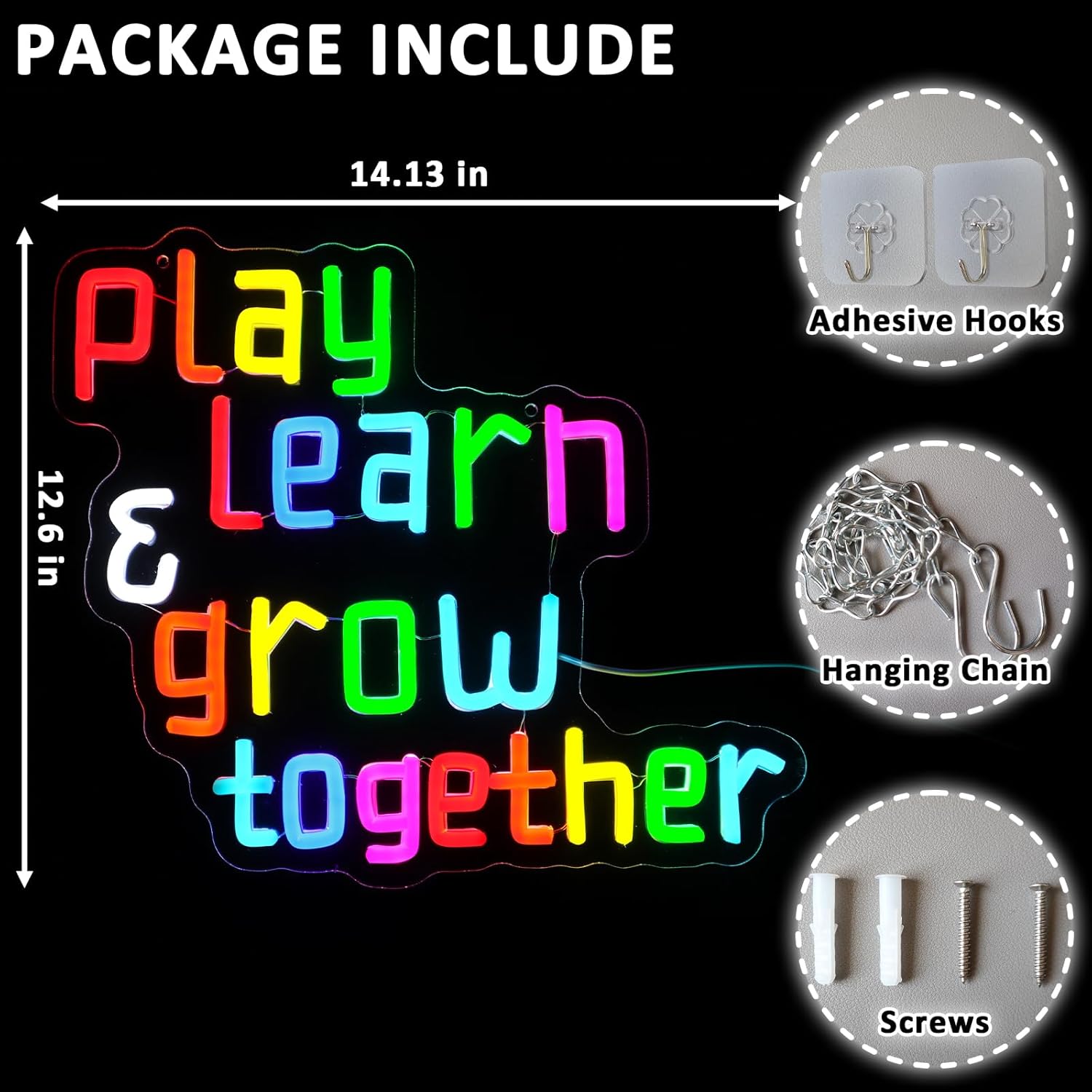 Play Learn Grow Together Neon  – обзор и цена Neon Sign Party