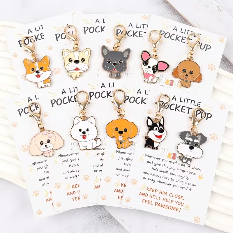 10 Cute Cartoon Puppy Keychain – обзор и цена Event Supplies