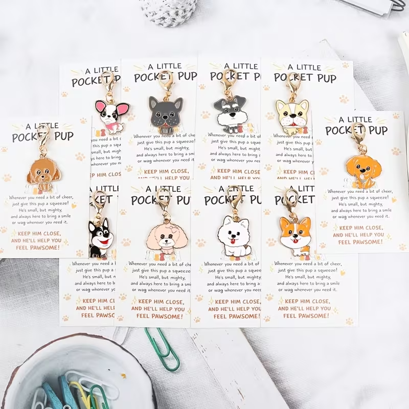 10 Cute Cartoon Puppy Keychain – обзор и цена Event Supplies