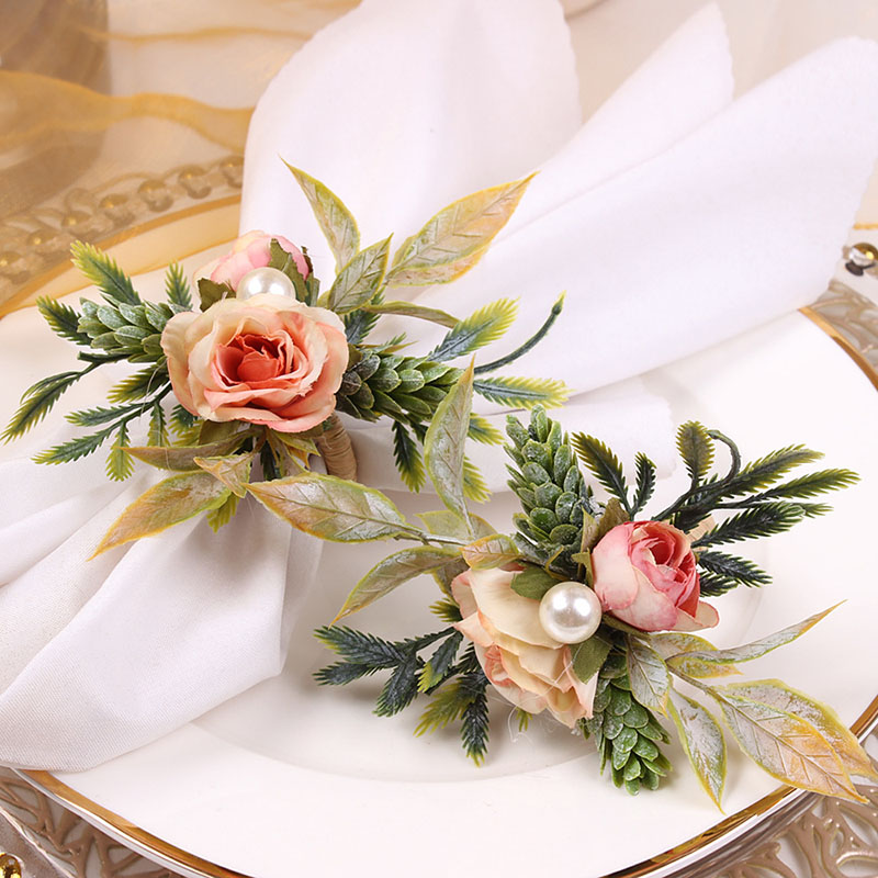 Napkin Rings Holder Rose & Pin – обзор и цена Party Event Supplier