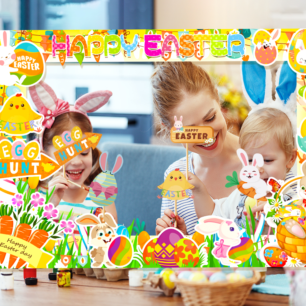 1set Easter Paper Photo Booth  – обзор и цена Photo Booth Frame