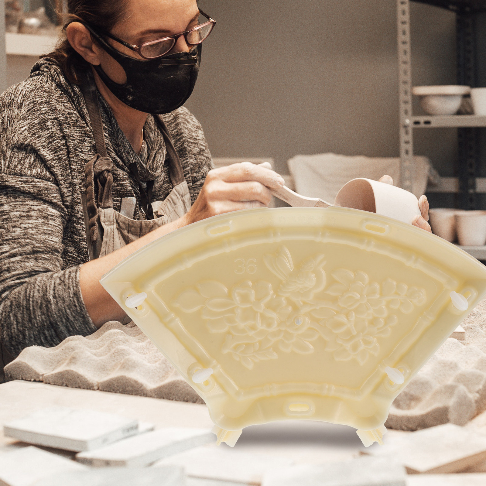 Outdoor Concrete Mold Bird and – обзор и цена Flower Wall Panel