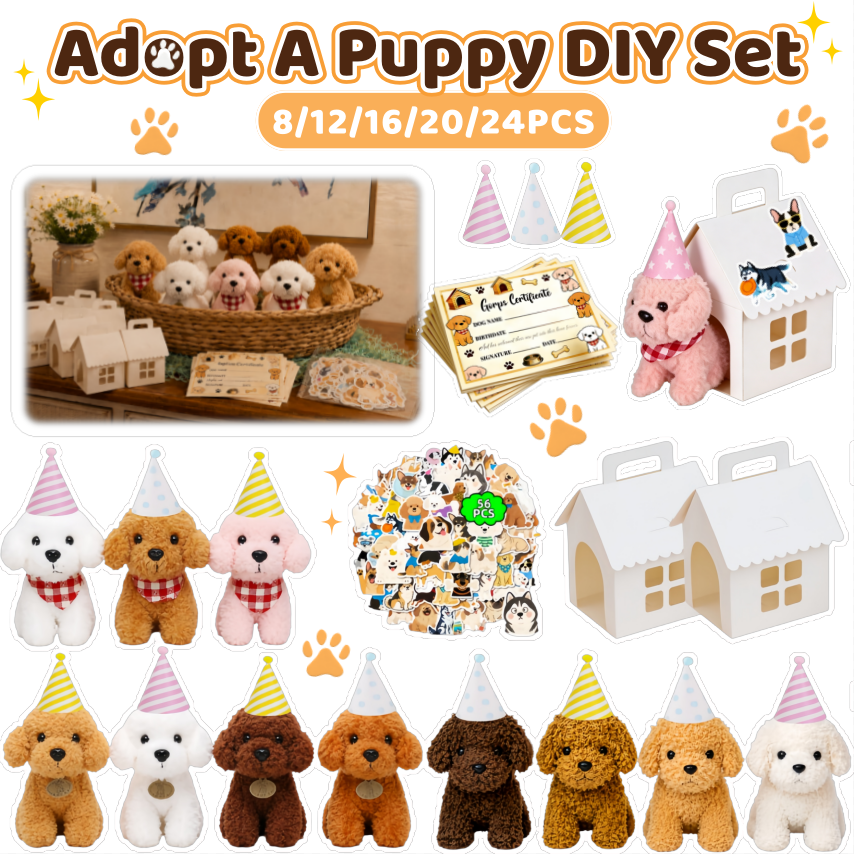 8-24Set Teddy Dogs DIY Adopt A – обзор и цена Event Party