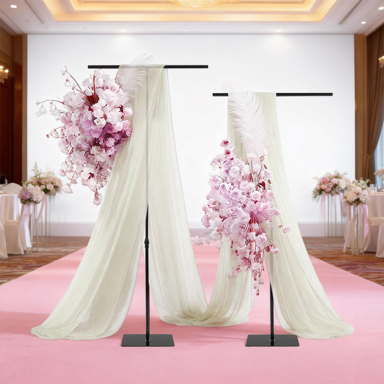 2PCS Wedding Backdrop Stands B – обзор и цена Photo Booth Frame