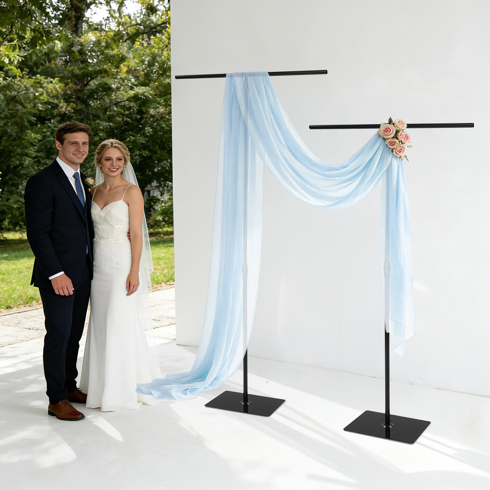 2PCS Wedding Backdrop Stands B – обзор и цена Photo Booth Frame
