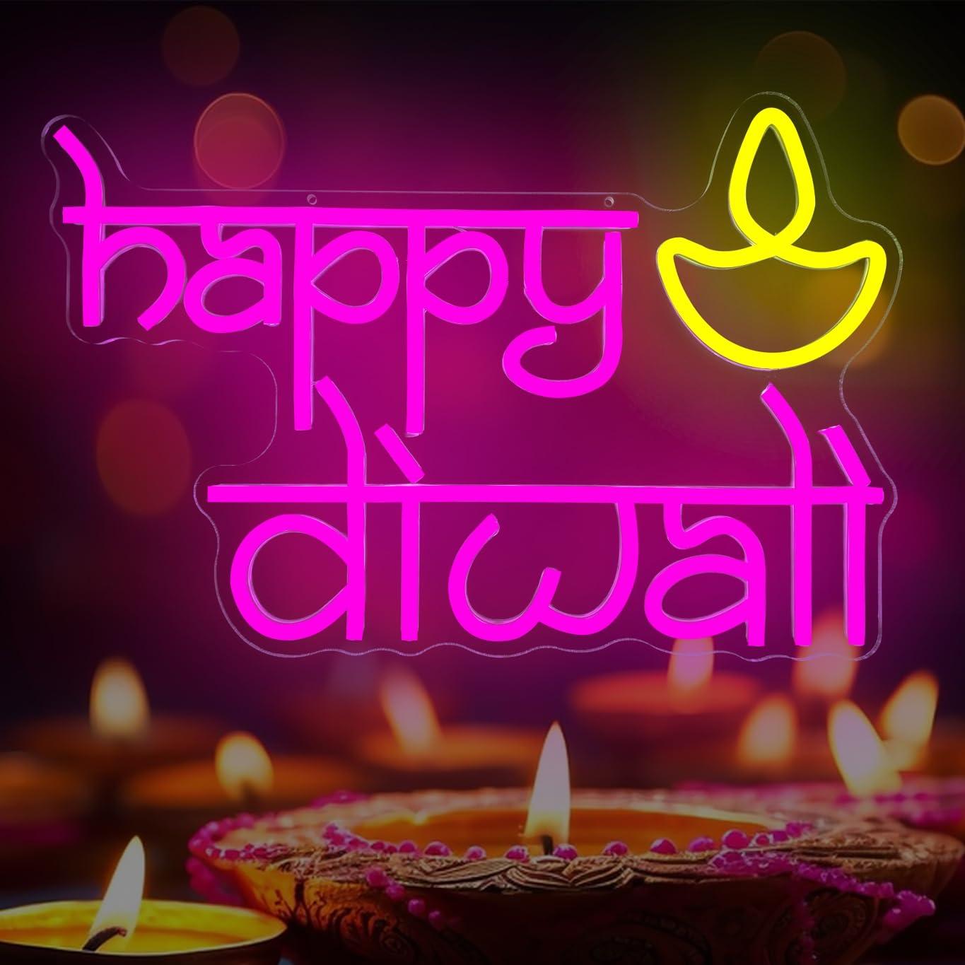 Happy Diwali Neon Sign USB Pow – обзор и цена Neon Sign Party