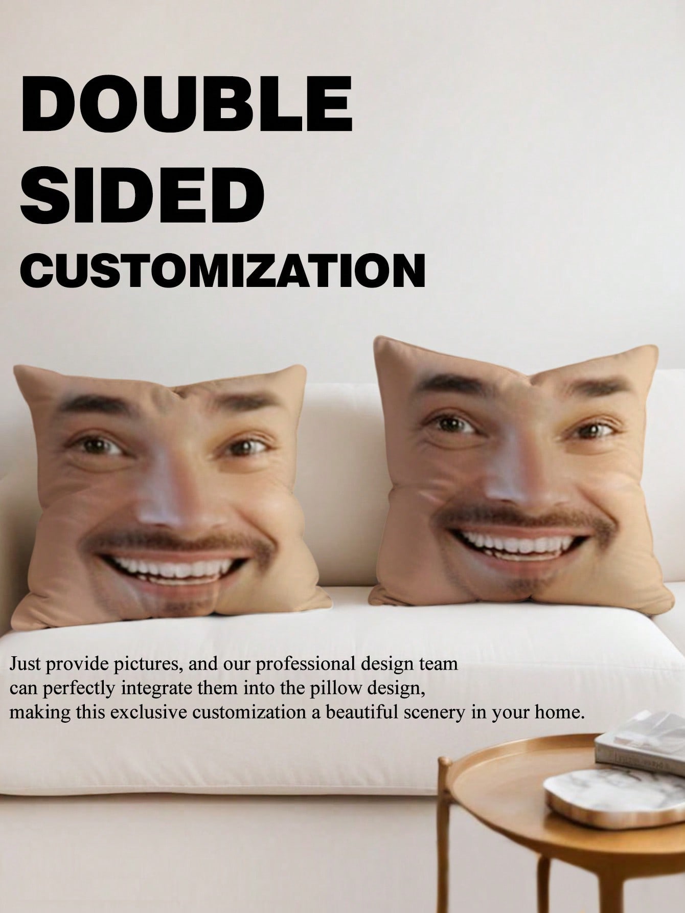 1pc Custom Face Square Pillow  – обзор и цена Eve Party