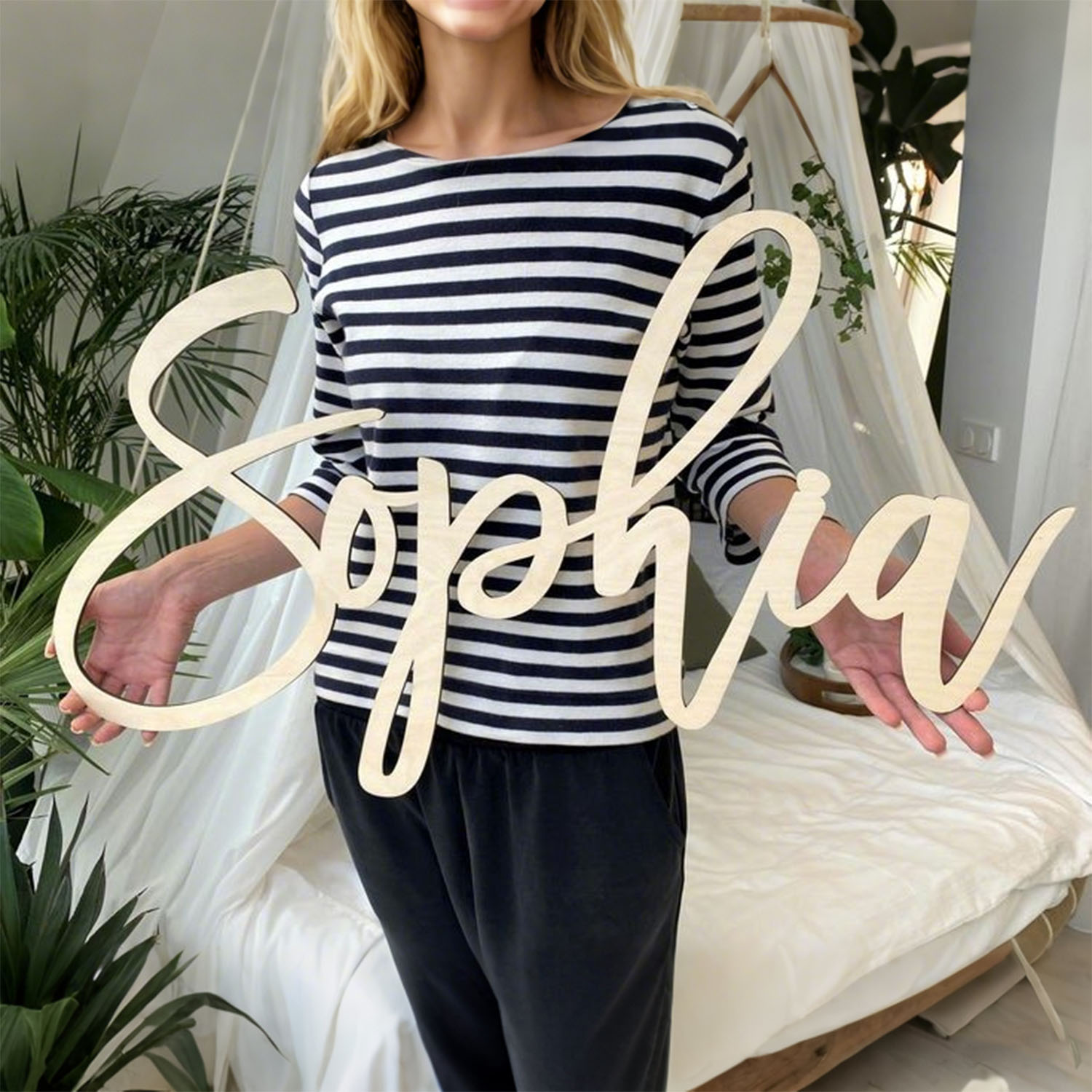 1pc personalized wooden surnam – обзор и цена Eve Party