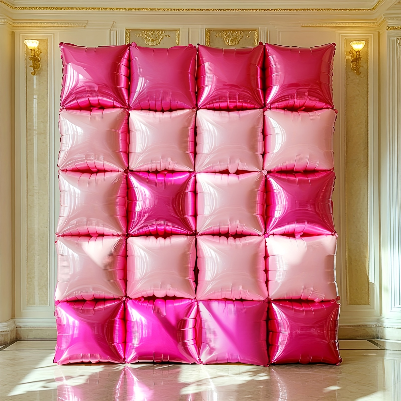 25pcs Magenta Pink Square Foil – обзор и цена Balloon Arch Kit
