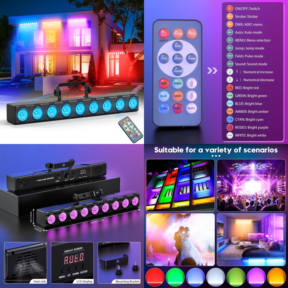 36W RGB Wall Washer Flood Ligh – обзор и цена Event Party Dj