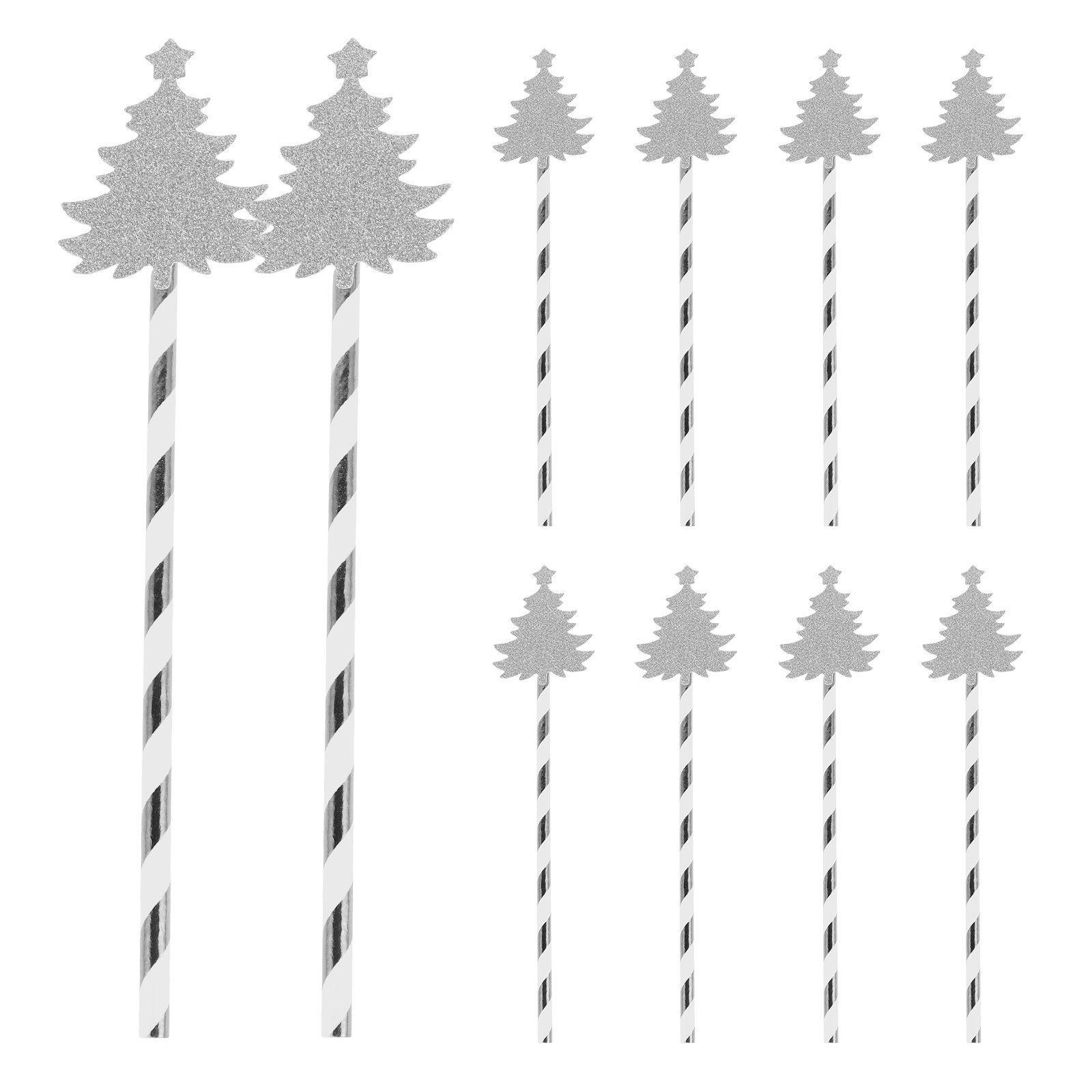 25Pcs Christmas Tree Design Pa – обзор и цена Paper Straw Color