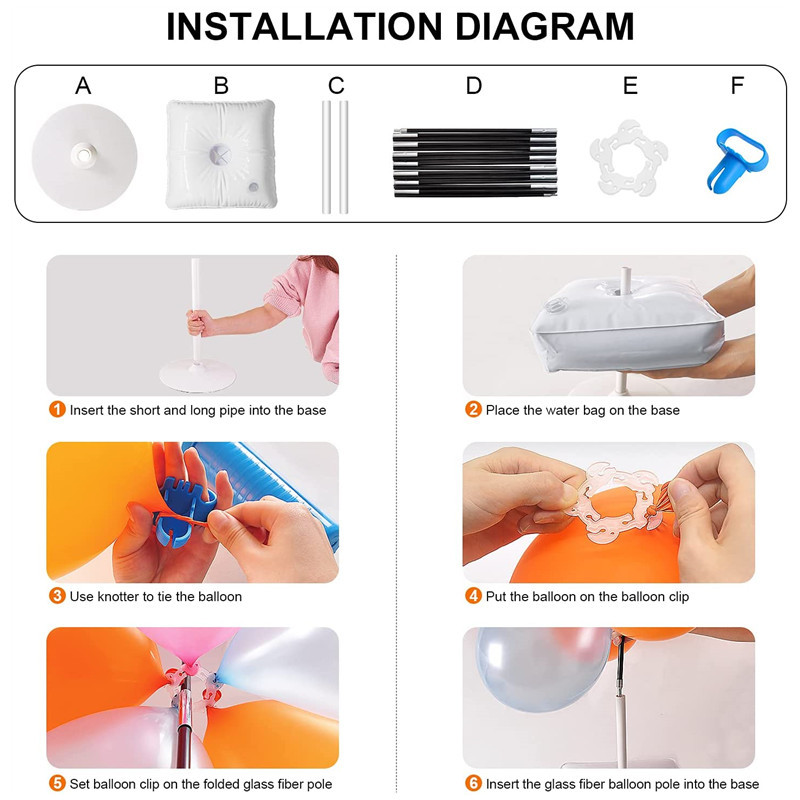 Balloon Stand Holder Balloon A – обзор и цена Balloon Arch Kit