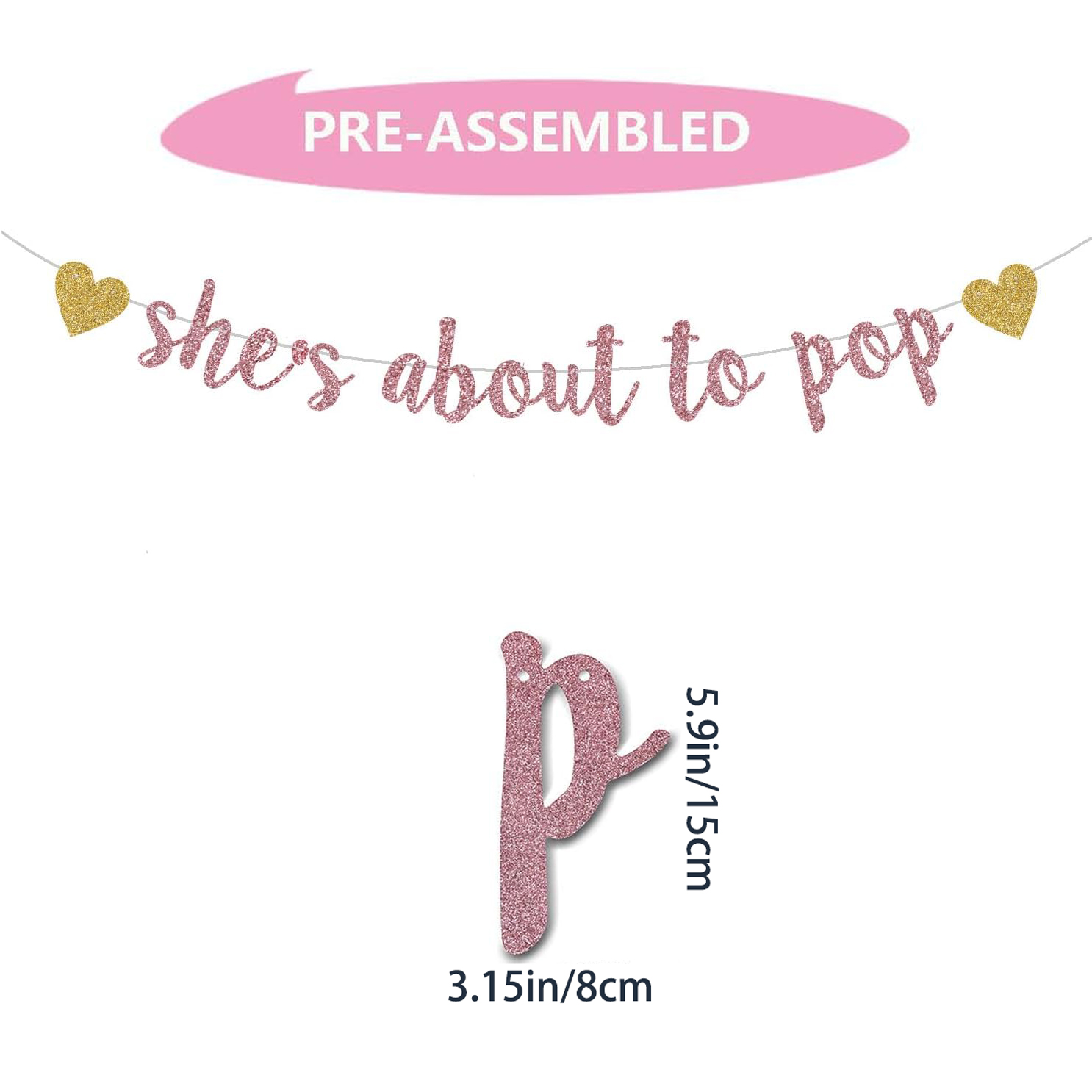 She's About to Pop Banner,Rose – обзор и цена Party Banner Gold
