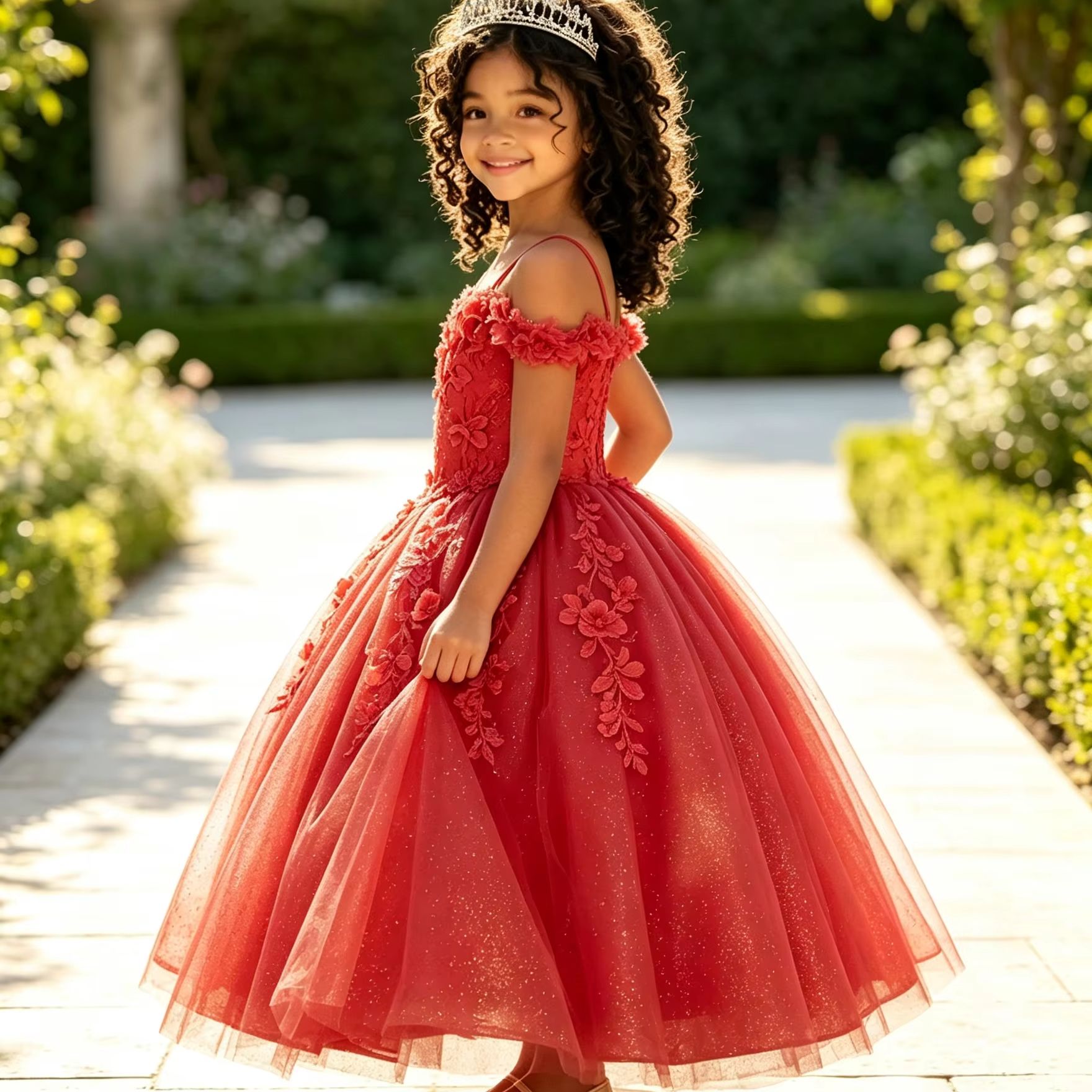 Glitter Flower Girl Dresses Fo – обзор и цена Birthday Sash Glitter