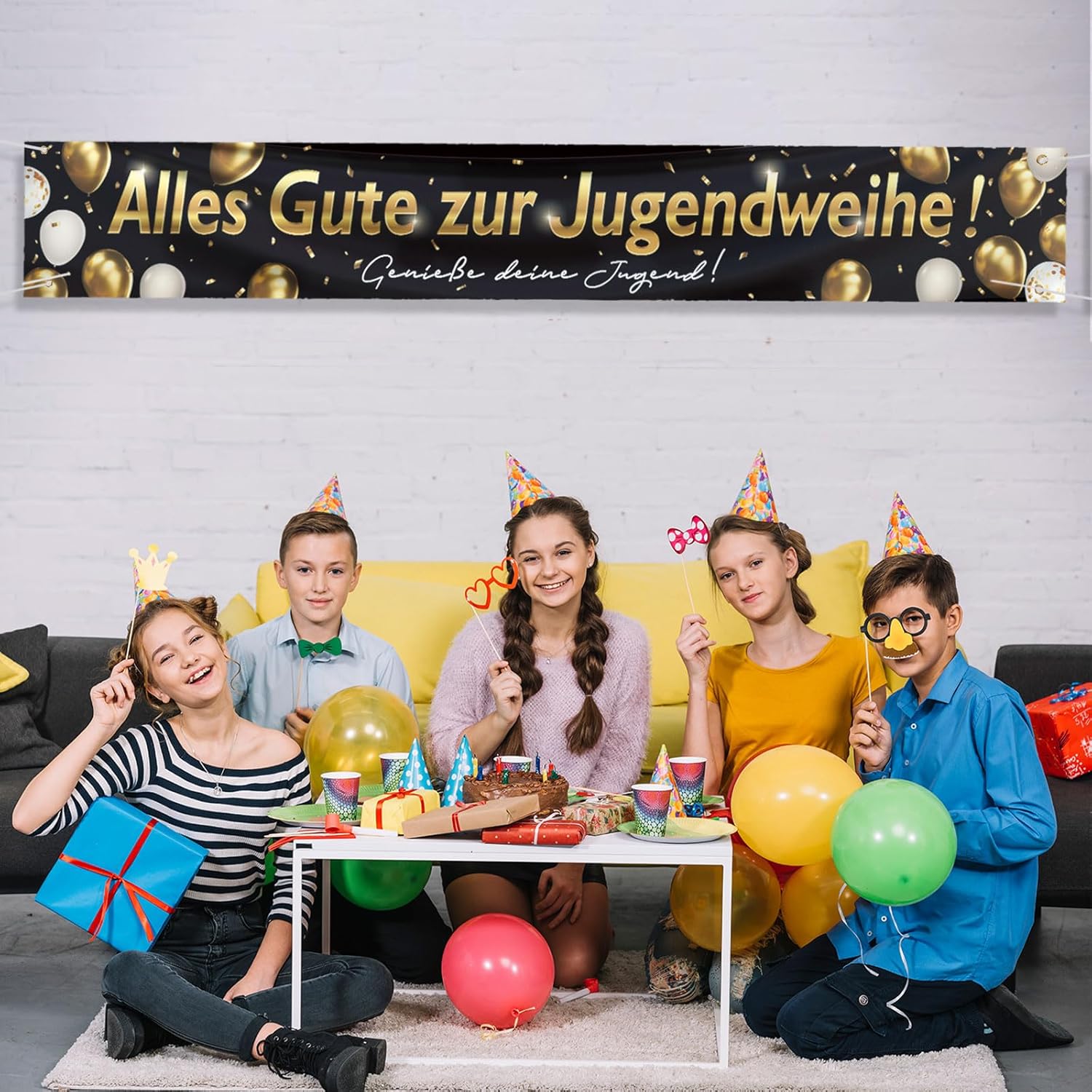 Jugendweihe Deko,Jugendweihe B – обзор и цена Party Banner Gold