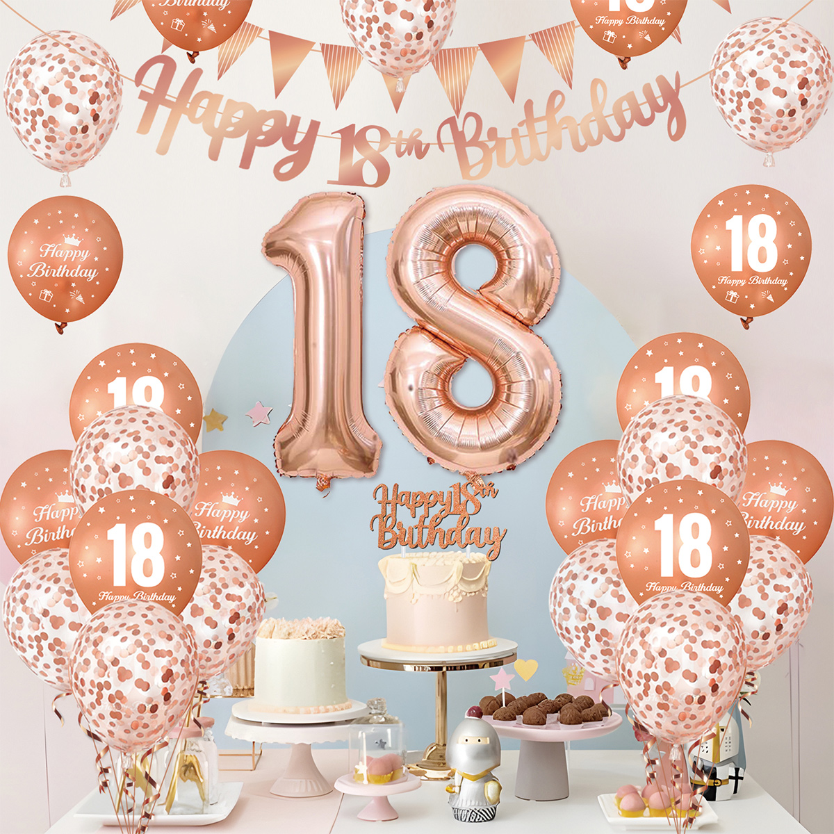 1Set Rose Gold Birthday Decora – обзор и цена Party Banner Gold