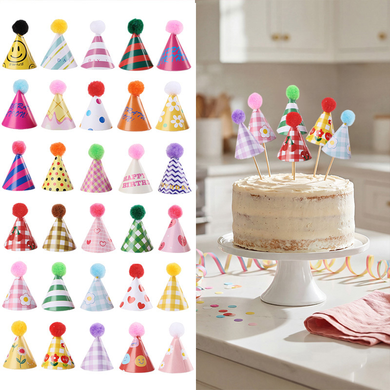 15/30Pcs Mini Party Hats Cake  – обзор и цена Party Hat Cone