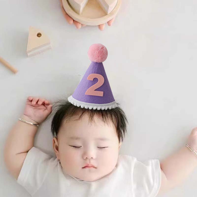 Purple Birthday Hat 1 2 3 4 5  – обзор и цена Party Hat Cone