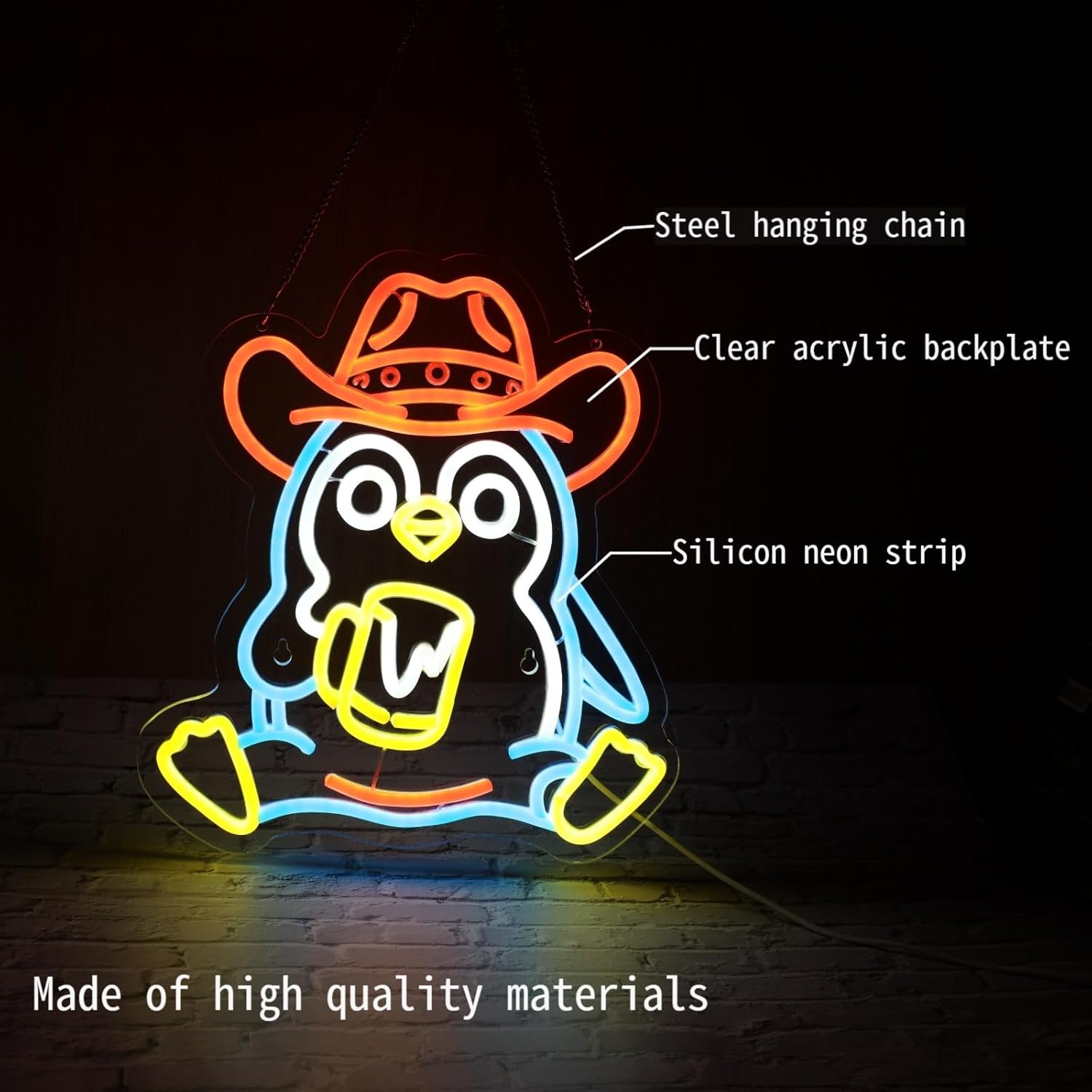 Penguin Neon Sign USB Powered  – обзор и цена Neon Sign Party