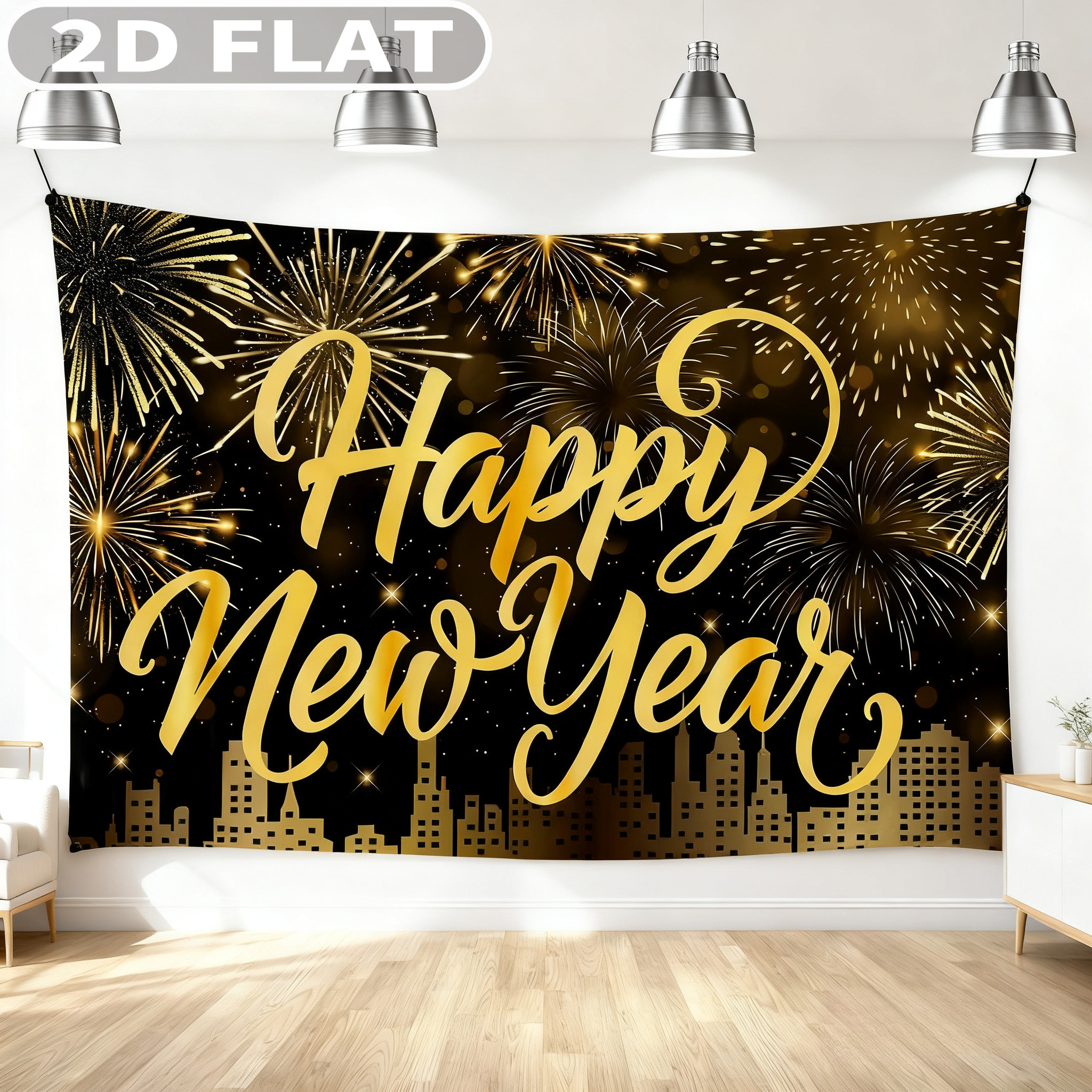 1pc Happy New Year Party Photo – обзор и цена Party Banner Gold