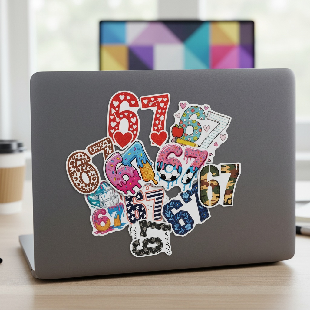 50pcs Number 67 Digital Graffi – обзор и цена Plastic Cup 50Pcs