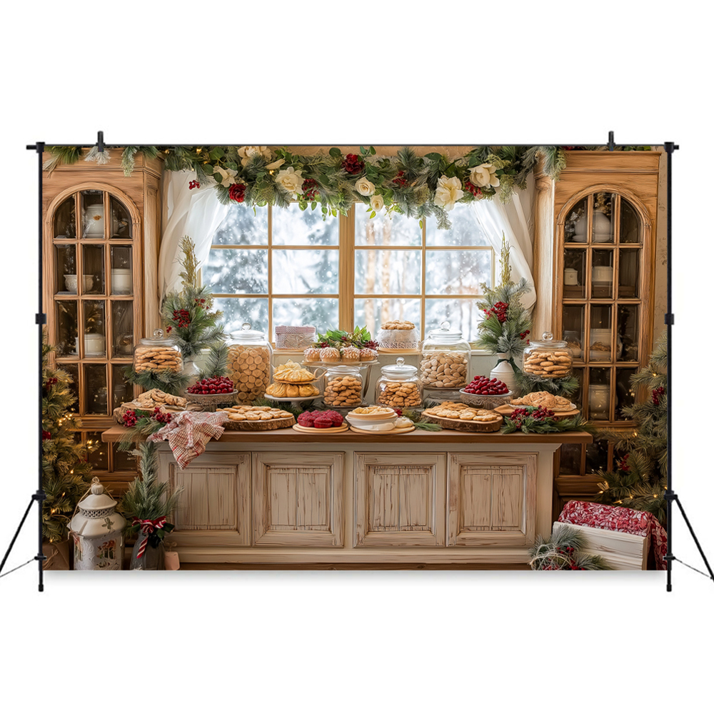 Christmas-Themed Dessert Table – обзор и цена Dessert Table Backdrop