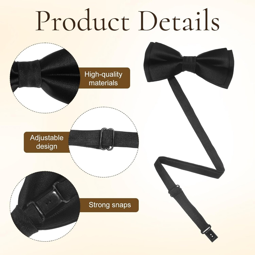 Men's Bow Ties, 2-Pack Solid C – обзор и цена Event & Party Supply Photos