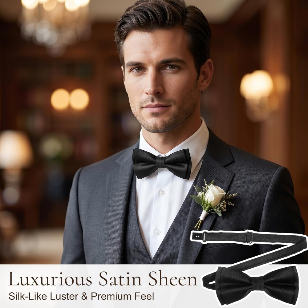 Men's Bow Ties, 2-Pack Solid C – обзор и цена Event & Party Supply Photos