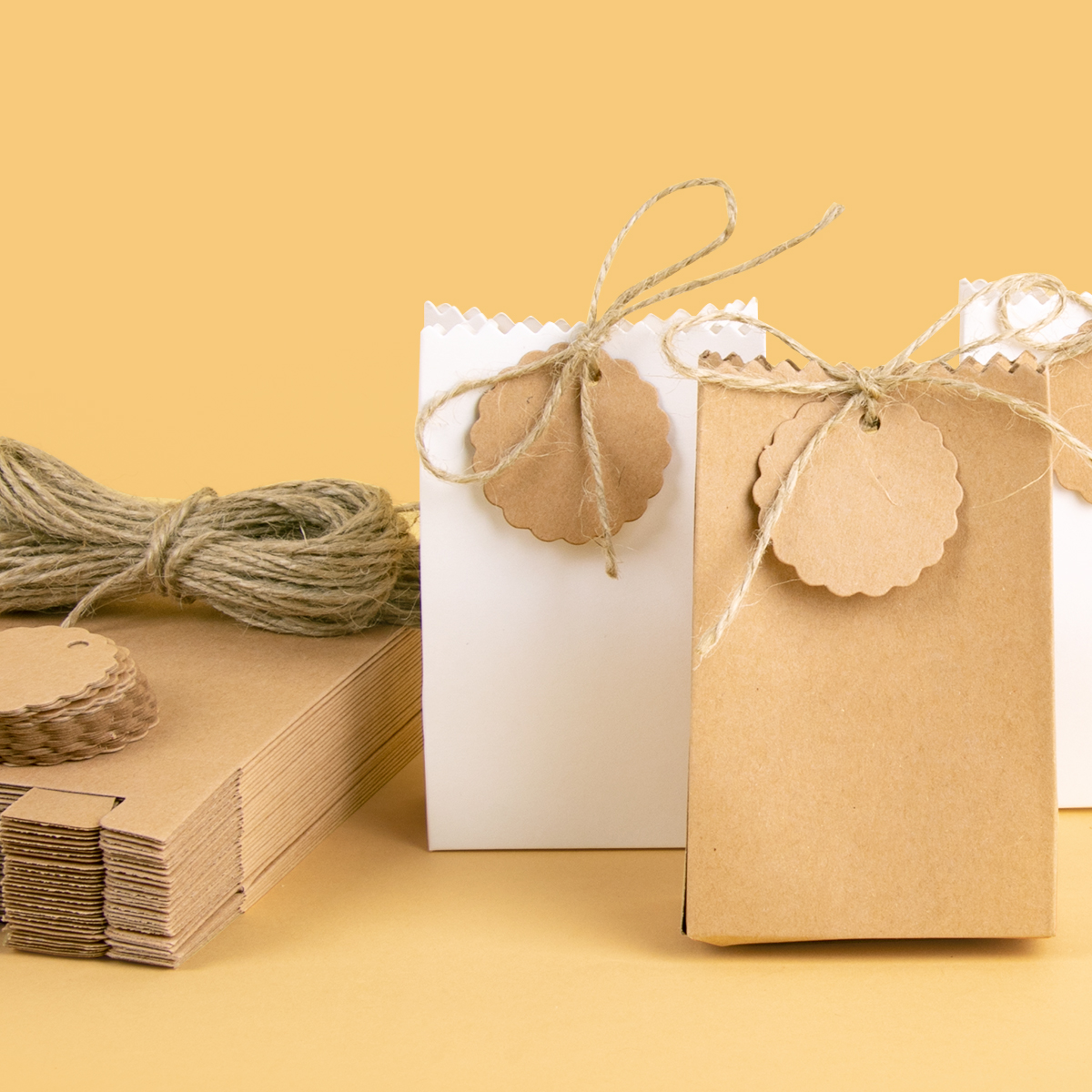10/20pcs Retro Kraft Paper Bag – обзор и цена Event Party Box