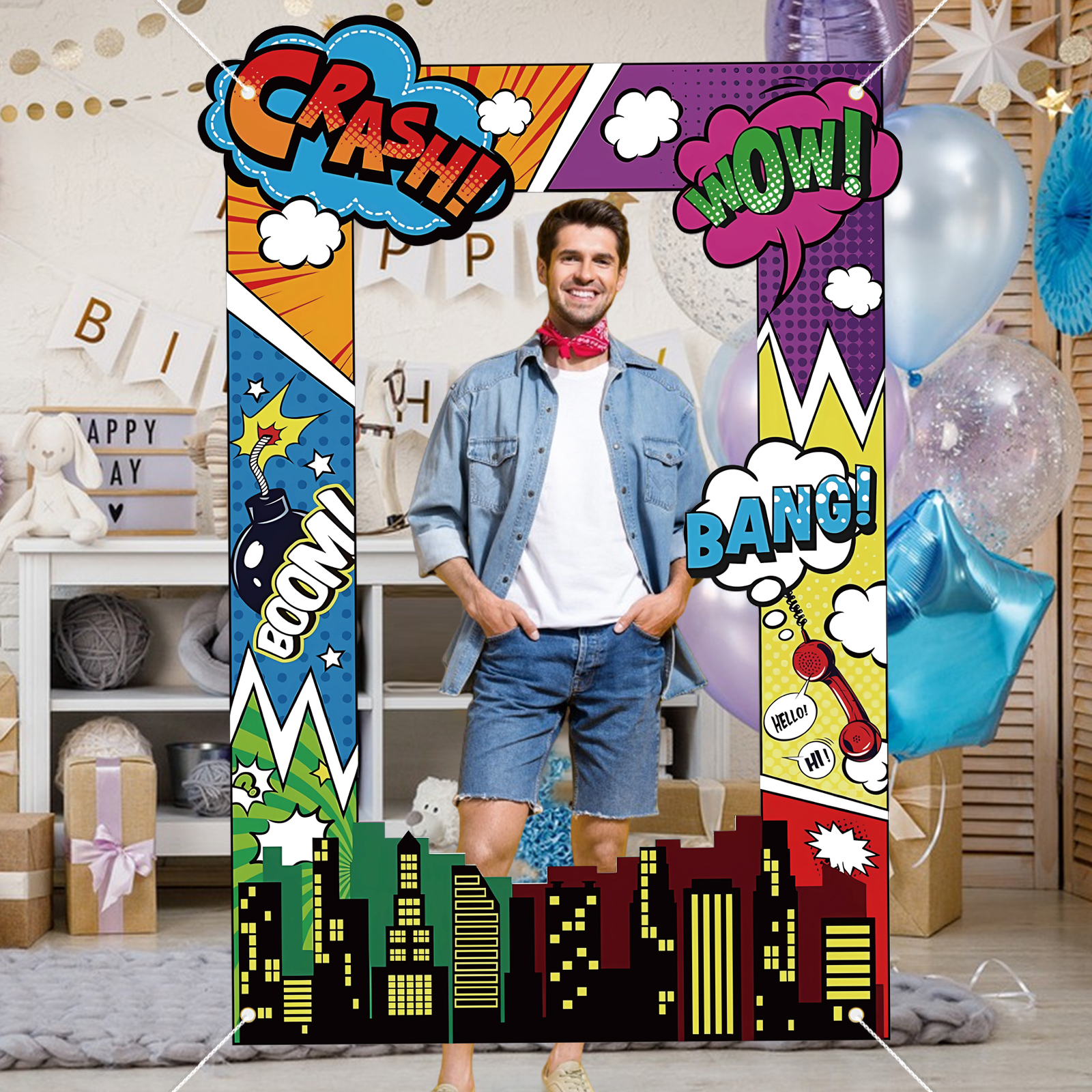 Super Hero Photo Prop Hero Bir – обзор и цена Photo Booth Frame