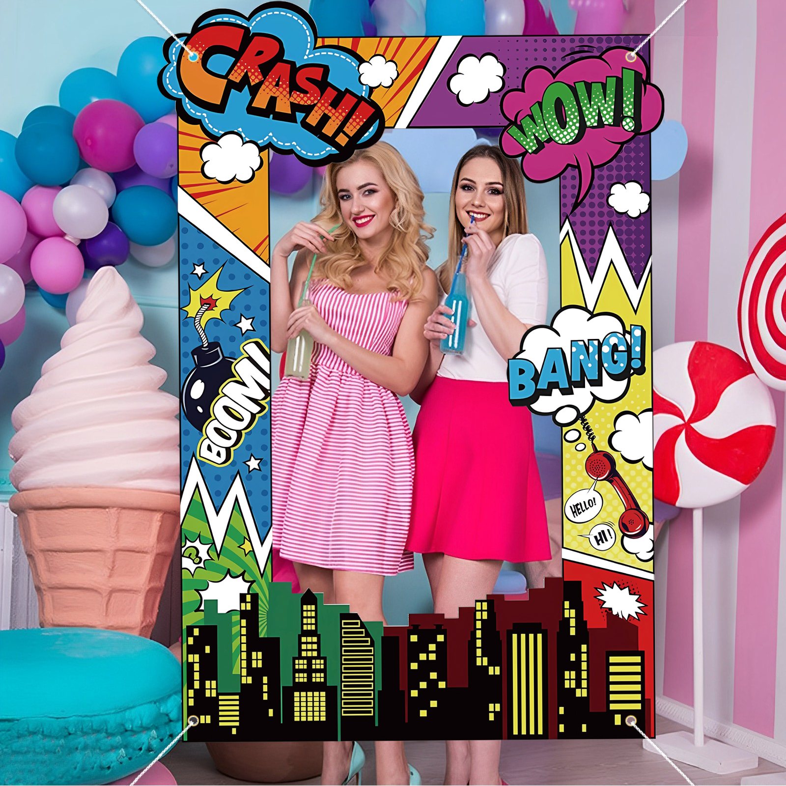 Super Hero Photo Prop Hero Bir – обзор и цена Photo Booth Frame