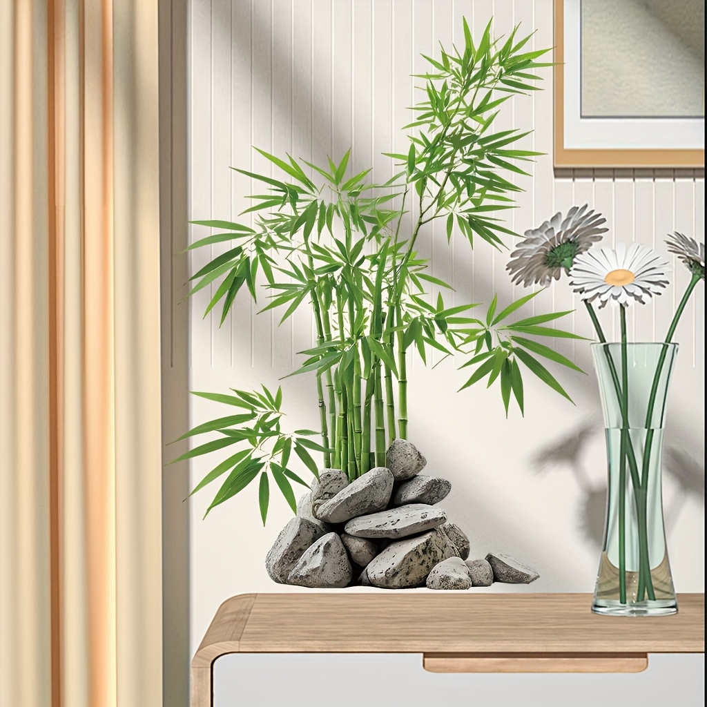 Watercolor Green Bamboo Leaf P – обзор и цена Flower Wall Panel