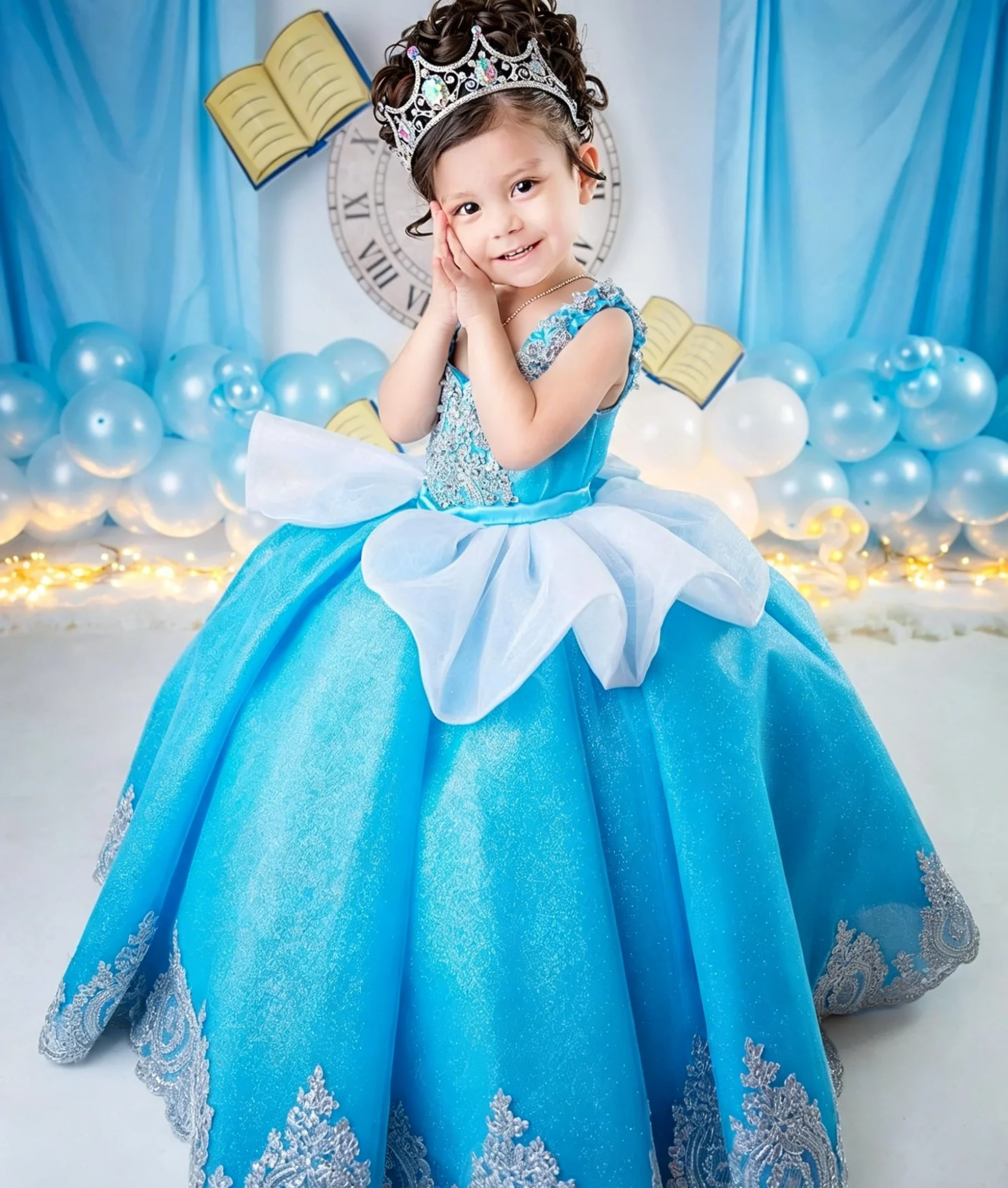 Custom Luxury Dress FlowerGirl – обзор и цена Birthday Sash Glitter
