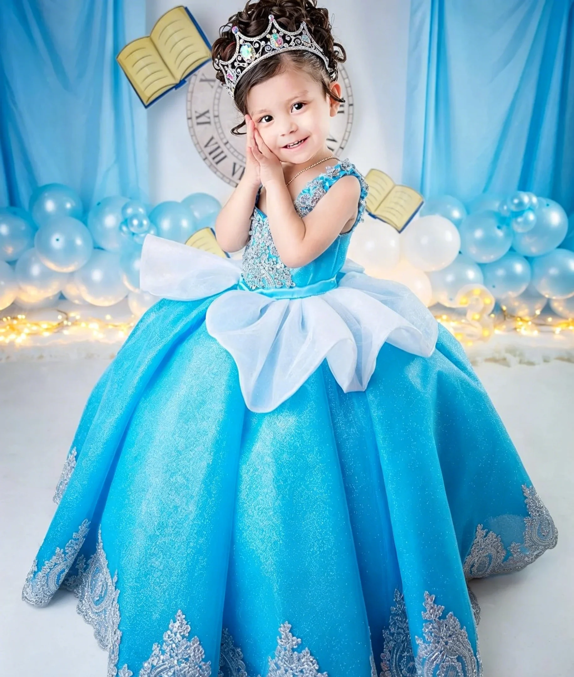 Custom Luxury Dress FlowerGirl – обзор и цена Birthday Sash Glitter