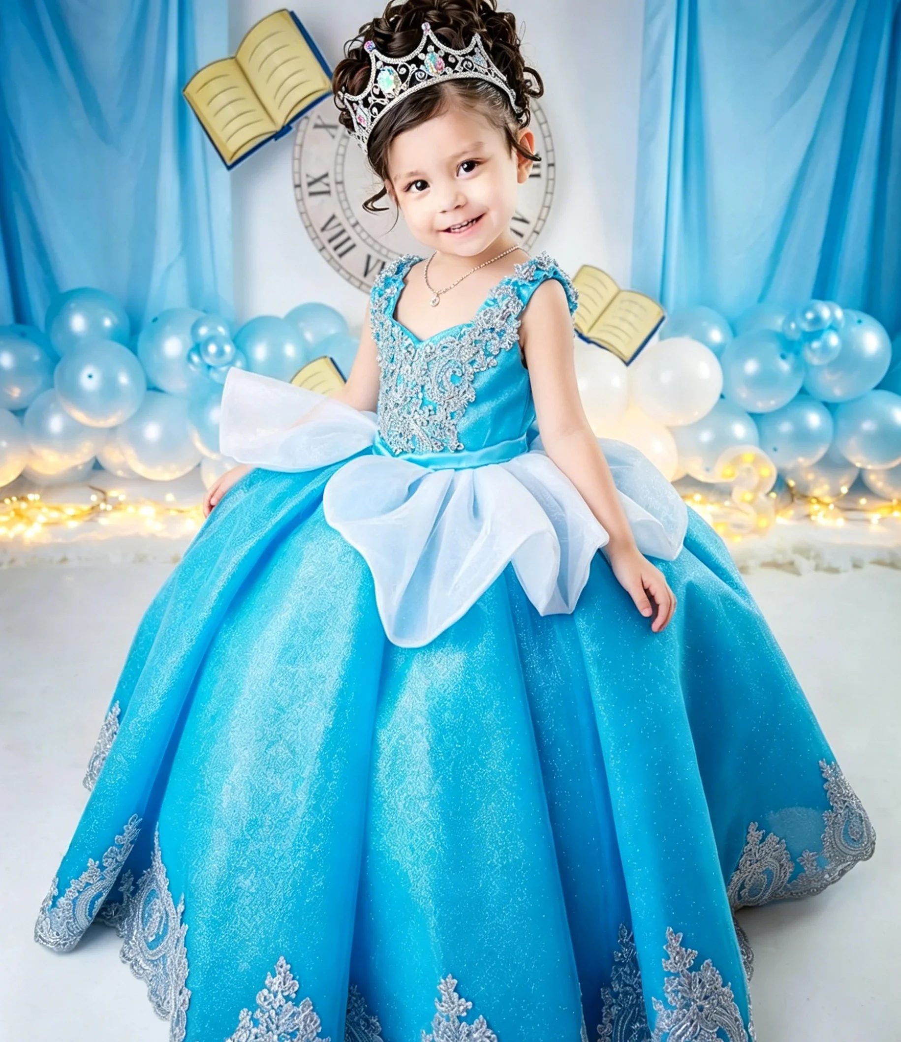 Custom Luxury Dress FlowerGirl – обзор и цена Birthday Sash Glitter