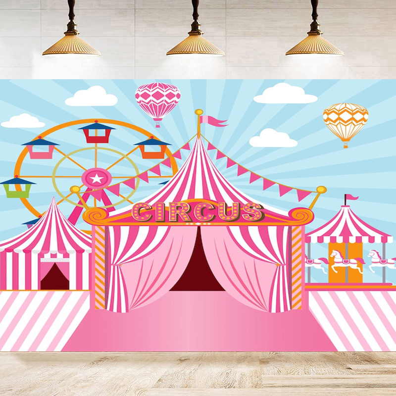 Pink Circus Photography Backdr – обзор и цена Dessert Table Backdrop