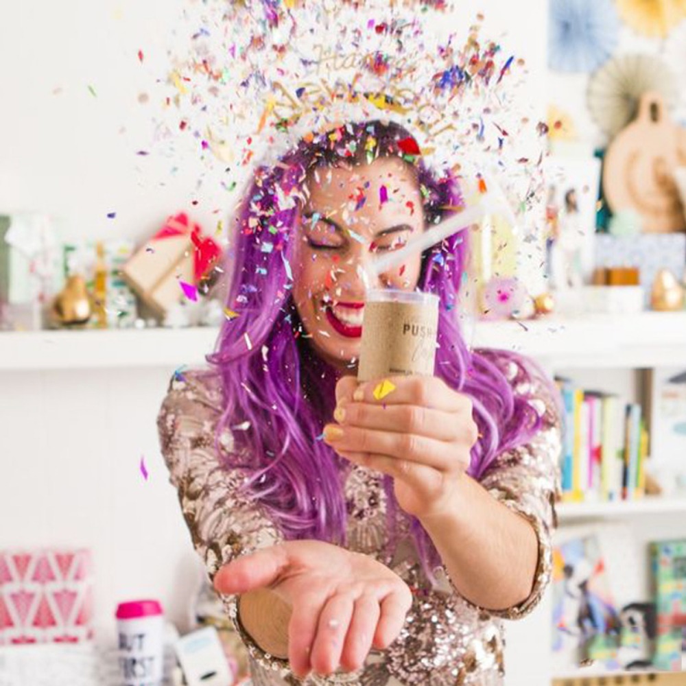 1Pcs Round Push Up Confetti Po – обзор и цена Confetti Cannon Tube