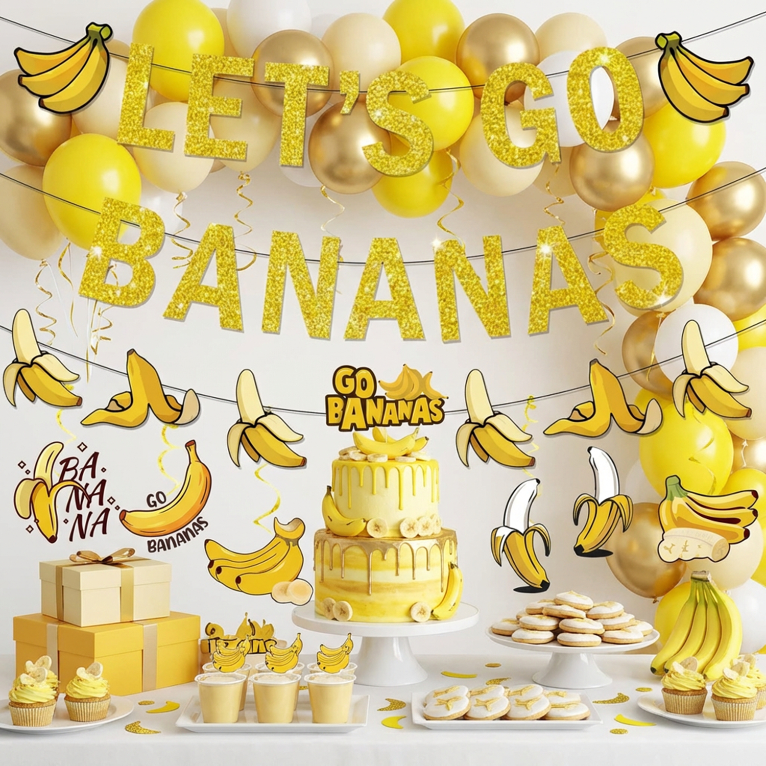 Yellow Bananas Birthday Banner – обзор и цена Let'S Party Event Supply