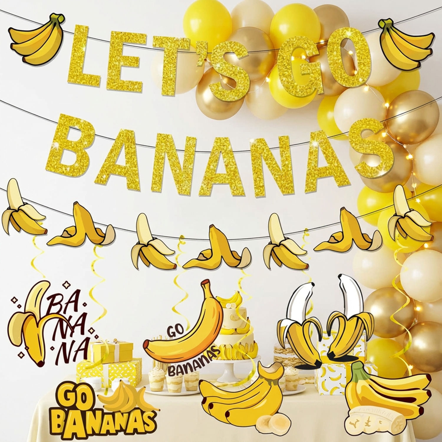 Yellow Bananas Birthday Banner – обзор и цена Let'S Party Event Supply